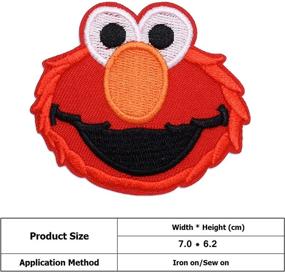 img 2 attached to 🎉 Y-PRESS Cartoon Character Logo Iron-on or Sew-on Embroidered Patch Set of 4: Add Fun and Style to Your Garments!