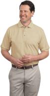 port authority touch polo white_2xl logo