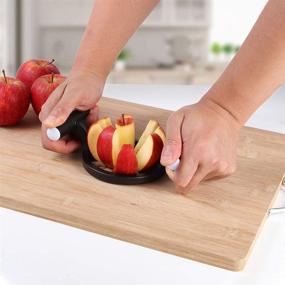 img 3 attached to 🍎 Stainless Steel Apple Slicer Corer Cutter Wedger Divider 8 Blade Fruit Kitchen Tool, Easy to Use