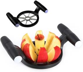 img 4 attached to 🍎 Stainless Steel Apple Slicer Corer Cutter Wedger Divider 8 Blade Fruit Kitchen Tool, Easy to Use