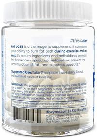 img 2 attached to 🔥 Dioxyme Fat Loss: Эффективное средство для снижения веса, аппетита и ускорения метаболизма с тайм-релиз кофеином, экстрактом зеленого чая и другими - 60 натуральных веганских диетических таблеток.