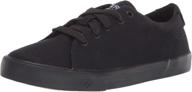sperry top sider striper sneaker: stylish black sneakers for boys - ideal for everyday wear logo