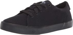 img 4 attached to Sperry Top Sider Striper Sneaker: Stylish Black Sneakers for Boys - Ideal for Everyday Wear