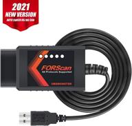 🔌 адаптер forscan elm327 obd2 - про версия, совместимый с f150 f250 и другими моделями, автоматическое передача данных ms/hs can, usb obdii диагностический сканер для windows. логотип