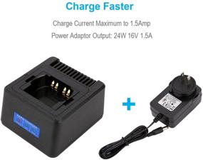 img 2 attached to 🔌 Fast Charging Single Unit Rapid Charger for Motorola Radios APX6000, APX7000, APX8000 - Effective Temperature Management