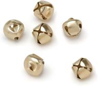 🔔 darice jingle bells (48pc), gold – versatile crafting supplies for holiday and diy projects - 1/2” (12mm) each logo