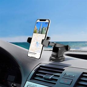 img 3 attached to 🚗 Sturdy Car Phone Holder Mount with Anti-Shake Stabilizer - Ultimate Cell Phone Car Mount for Men/Women & Trucks