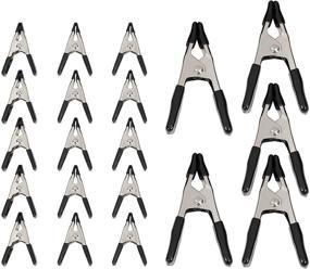 img 4 attached to Optimized for SEO: AmazonBasics 20 Piece Durable Steel Spring Clamp Set