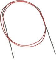 🧶 chiaogoo red lace circular knitting needle - 40-inch (100cm), size us 0 (2mm) stainless steel, model 7040-0: premium craft tool for precise knitting logo