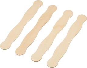 img 1 attached to 🪵 Woodpeckers Wooden Handles: 8" Fan, Wedding Programs, Paint Mixing - Pack of 100 Craft Popsicle Sticks for Auction Bid Paddles and DIY Crafting Supplies