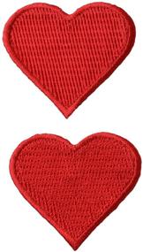 img 3 attached to Wrights Sew Appliques Red Hearts X1 3