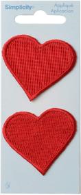 img 2 attached to Wrights Sew Appliques Red Hearts X1 3