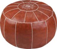 zefen unstuffed leather ottoman: stylish furniture for kids and adults logo