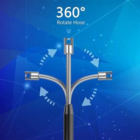 img 3 attached to Longer Flexible Neck Rechargeable Arc Lighter with LED Battery Display for Candle, Cooking, BBQs, Fireworks - Electric Candle Lighter