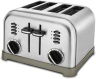 🍞 cuisinart cpt-180 metal classic 4-slice toaster, stainless steel finish logo