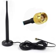 📶 alrolink high gain wi-fi booster hd wireless camera antenna: magnetic stand base, 9.85ft extension cable, 2.4ghz, black logo