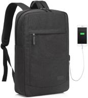 💼 waterproof lightweight business backpack with charging capability logo