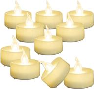 🕯️ amagic 30 pack led tea lights, longer lasting flameless tealights, with flickering warm white light, battery operated tea lights bulk for mother's day gifts, d1.4'' x h1.3'' logo