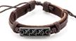 turtles design adjustable leather bracelet logo
