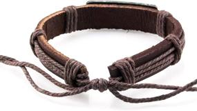 img 1 attached to Turtles Design Adjustable Leather Bracelet