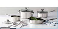 mainstays 10 piece stainless steel cookware logo