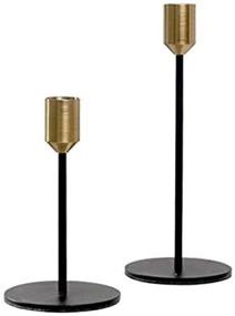img 1 attached to 🕯️ BWRMHME Brass Gold Black Taper Candlestick Holders: Elegant Wedding Decoration & Party Décor
