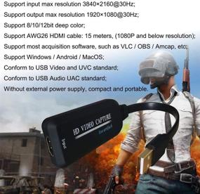 img 3 attached to ⚡️ Sunful HDMI Capture Card - High Definition 1080p 30fps Audio Video Capture Cards for DSLR Camcorder Action Cam Link - PS4 & PS5 Xbox One & Xbox 360 Compatible