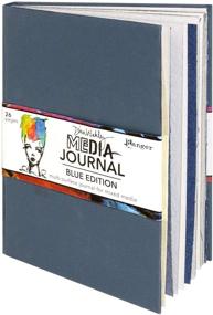img 2 attached to 📘 Dina Wakley Media MDJ69171 Blue Edition Media Journal, 8X10 - Improved SEO-friendly Product Title