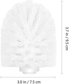 img 2 attached to Premium White Toilet Brush Head Replacement for Effective Bathroom Cleaning - TOPBATHY 1pcs