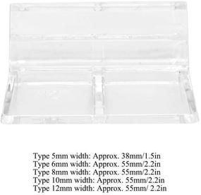 img 2 attached to ⚓️ 20pcs Clear Acrylic Lid Clips - Universal Aquarium Glass Cover Holders for Rimless Tanks