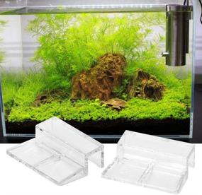 img 1 attached to ⚓️ 20pcs Clear Acrylic Lid Clips - Universal Aquarium Glass Cover Holders for Rimless Tanks