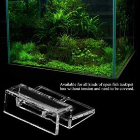 img 3 attached to ⚓️ 20pcs Clear Acrylic Lid Clips - Universal Aquarium Glass Cover Holders for Rimless Tanks