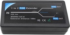 img 2 attached to 🔌 Poe Extender 2 Port: Power Up Security Cameras with IEEE 802.3af/at Standard, Cat5/Cat6 Compatible