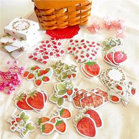 img 4 attached to 🍓 Strawberry Bliss: 90 PCS Decorative Stickers for Laptop, Envelope, Journal, Scrapbook, Card - Perfect Kids Gift!