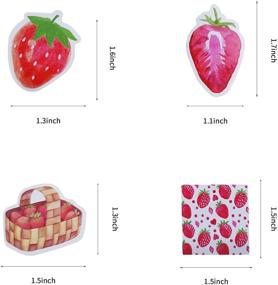 img 1 attached to 🍓 Strawberry Bliss: 90 PCS Decorative Stickers for Laptop, Envelope, Journal, Scrapbook, Card - Perfect Kids Gift!