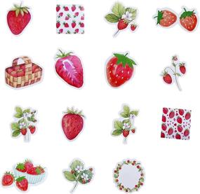 img 2 attached to 🍓 Strawberry Bliss: 90 PCS Decorative Stickers for Laptop, Envelope, Journal, Scrapbook, Card - Perfect Kids Gift!