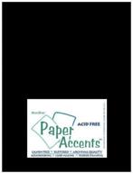 📝 paper accents adpaperglossy8.5x11black: premium 12pt glossy black cardstock (25 pieces) logo