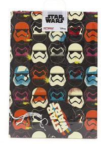 img 2 attached to 🎁 Ukg Star Wars Gift Set: 2 Sheets of Gift Wrap & 2 Gift Tags for the Ultimate fan