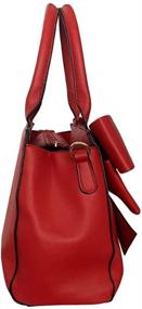 img 1 attached to Rullar Handbag Bow Knot Top Handle Crossbody Women's Handbags & Wallets in Satchels