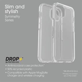 img 1 attached to 📱 Defensive Clarity: OtterBox Symmetry Clear Series Case for iPhone 13 - Crystal Clear Protection