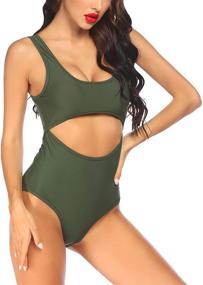 img 3 attached to Ekouaer Padded Keyhole Swimsuit Купальники