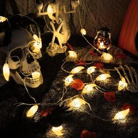 img 3 attached to 👻 Spooky and Magical: JMEXSUSS 30 LED Battery Operated Ghost String Lights for Halloween Decorations