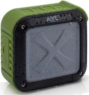 🚿 ayl soundfit bluetooth shower speaker: certified waterproof, wireless compatibility with bluetooth devices - green logo