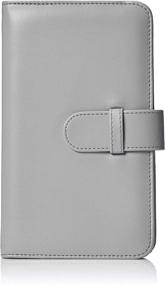 img 4 attached to Sleek and Practical Amazon Basics Wallet Album for 108 Instax Mini Photos - Smokey White
