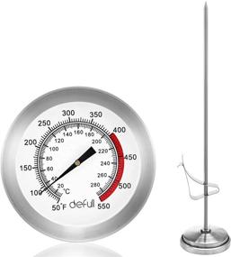 img 4 attached to Deep Thermometer Instant Cooking Silver Kitchen & Dining