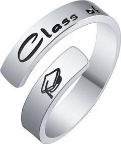 img 2 attached to 🎓 Empowering Graduation Ring Gift for Her: Perfect Inspirational Graduation Gift for Class of 2021 College and High School Graduates