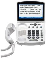 hamilton captel 840i: enhanced captioning corded telephone for hearing loss - connects to telephone and internet service logo