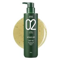 🍃 amos professional the green tea shampoo [fresh - for oily scalp] 17.6oz (500g): anti-thinning & hair loss shampoo for hair growth and cleanse excess sebum – korean hair salon brand logo