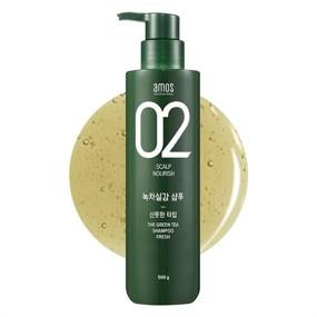 img 4 attached to 🍃 AMOS PROFESSIONAL The Green Tea Shampoo [Fresh - For Oily Scalp] 17.6oz (500g): Anti-Thinning & Hair Loss Shampoo for Hair Growth and Cleanse Excess Sebum – Korean Hair Salon Brand