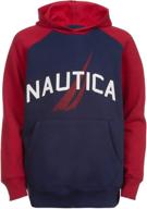 nautica little colorblock fleece hoodie boys' clothing ~ fashion hoodies & sweatshirts logo